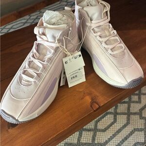 Zara Light Pink High-Top Kids Sneakers